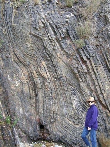 Folded Rock in New South Wales, Australia